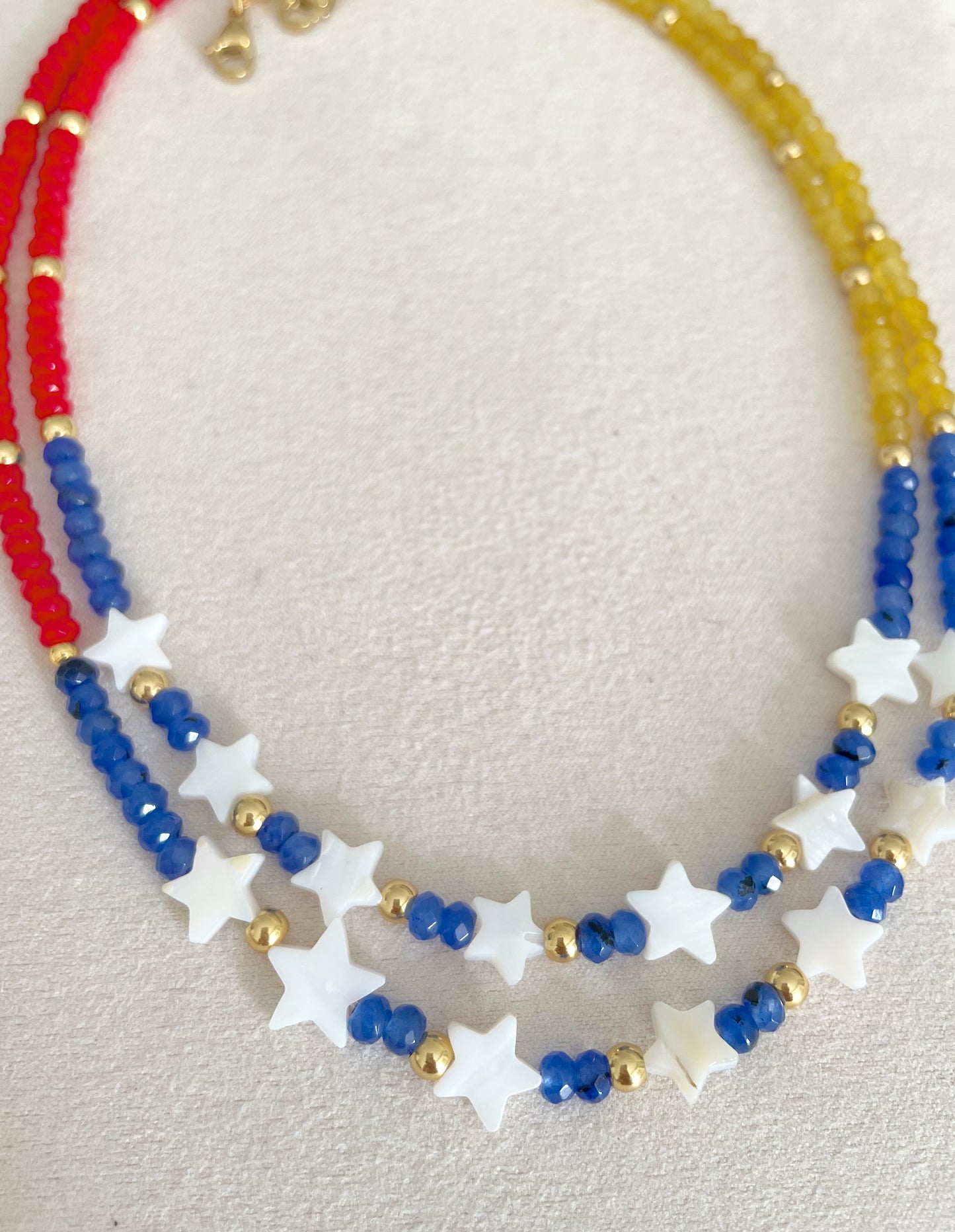 Collar tricolor 💛💙❤️