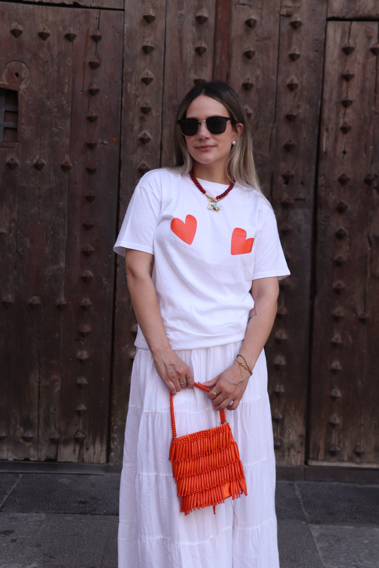 T-shirt corazón mini