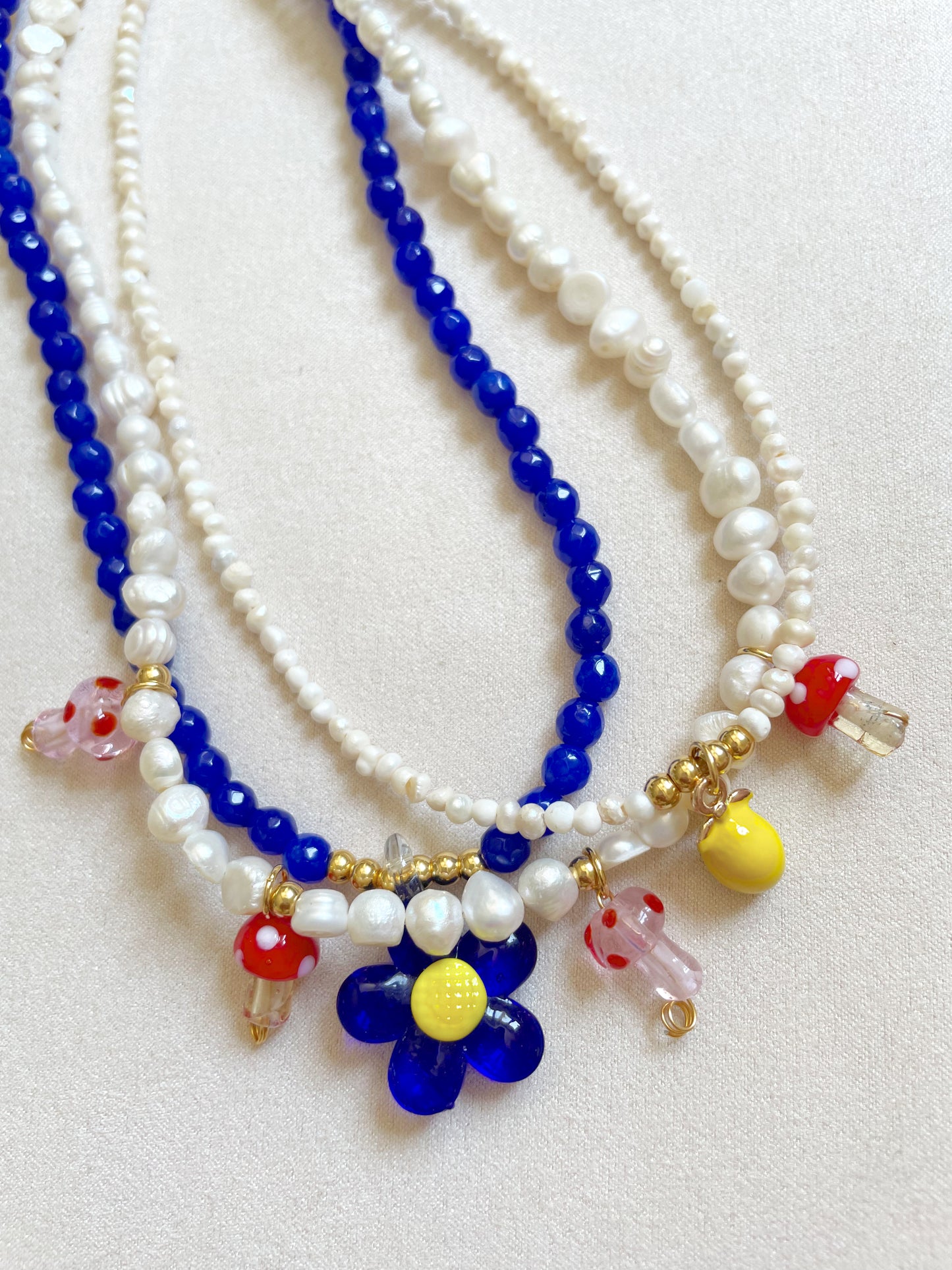 Collar Hortensia Azul