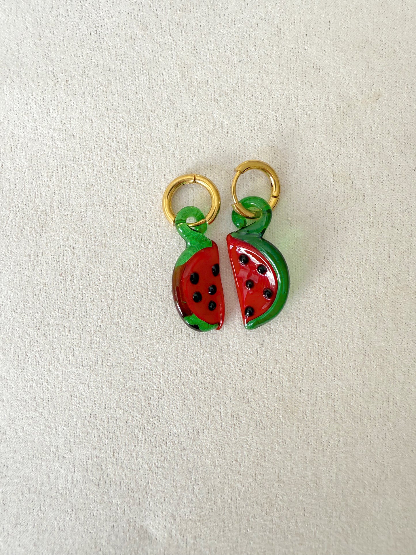 Pendientes sandía