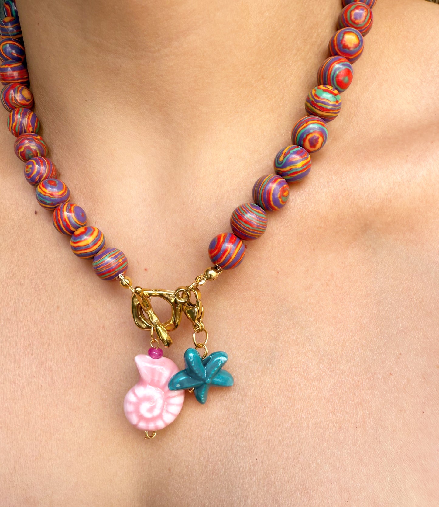 Multicolor + charms ⭐️🐚