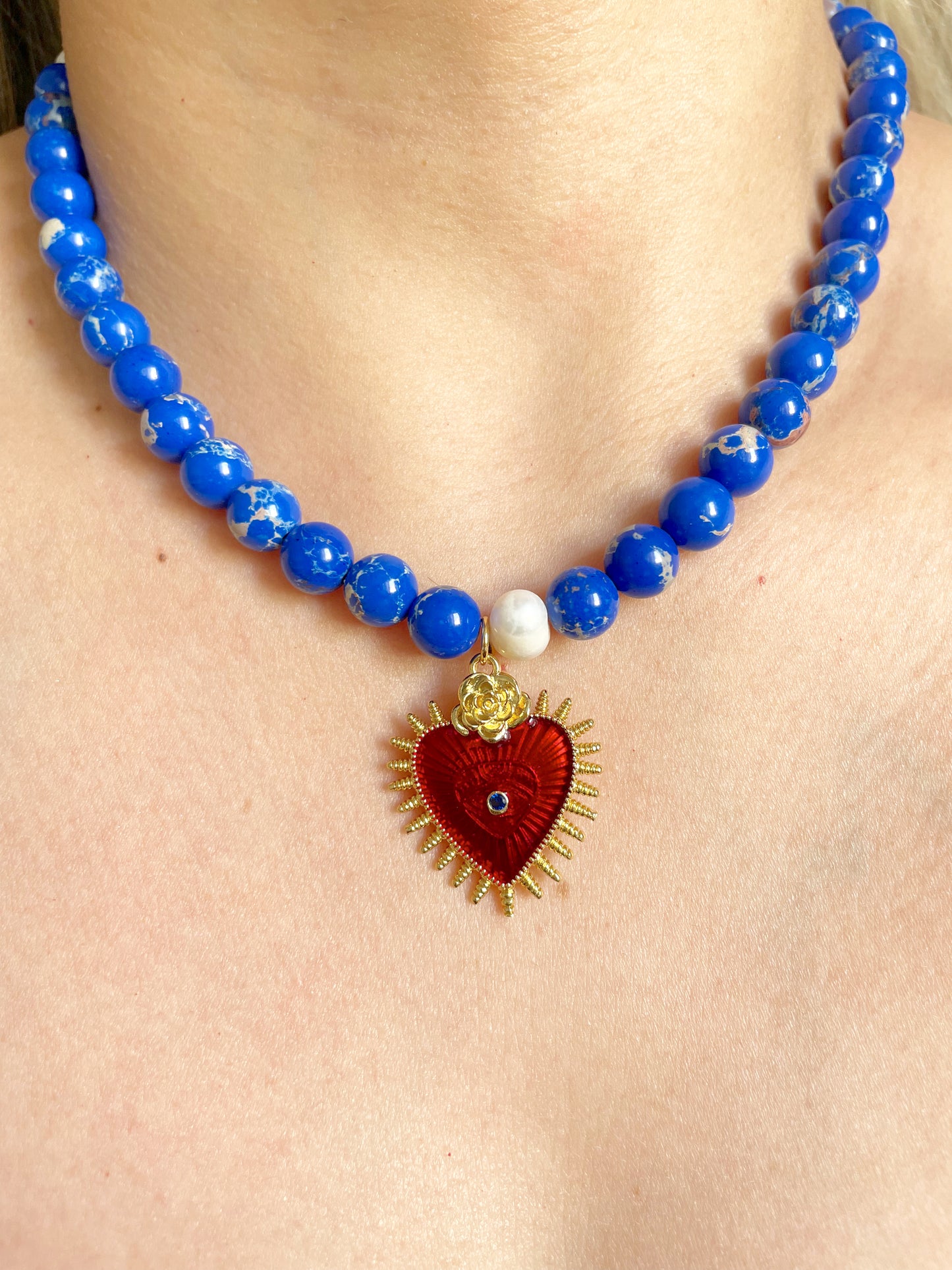 🌟Novedad, Collar en azul eléctrico ⚡️
