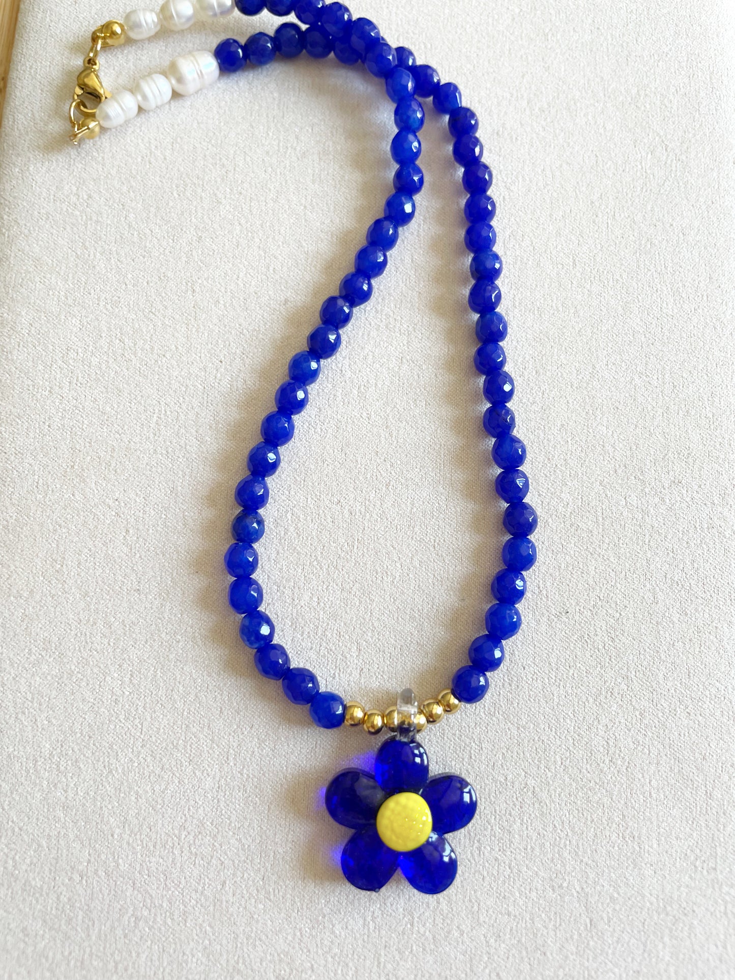 Collar Hortensia Azul