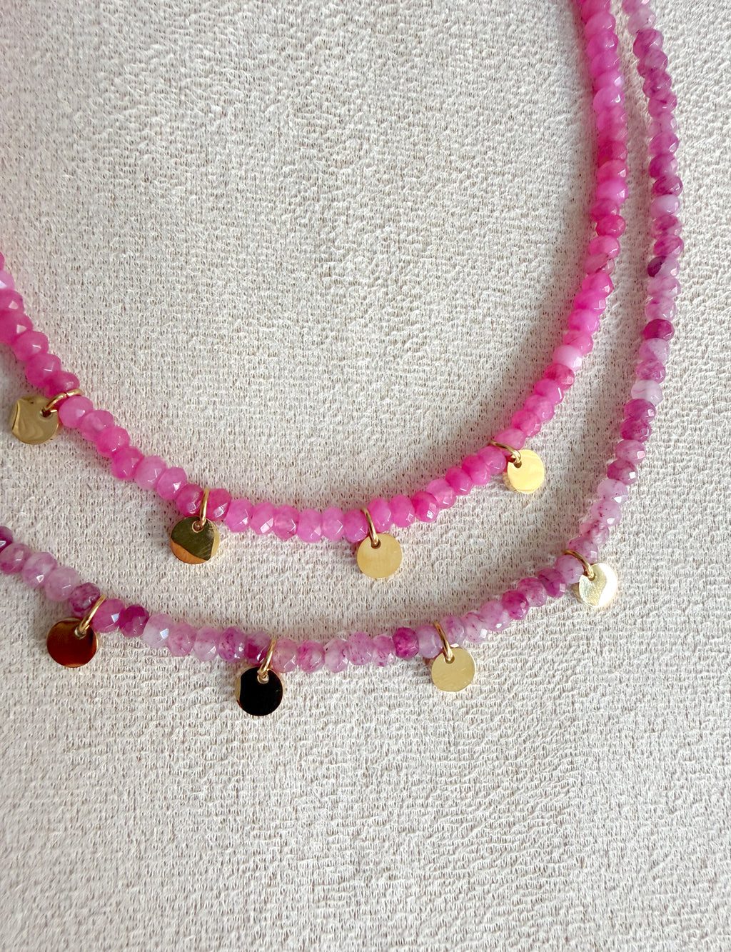 Collar piedra facetadas