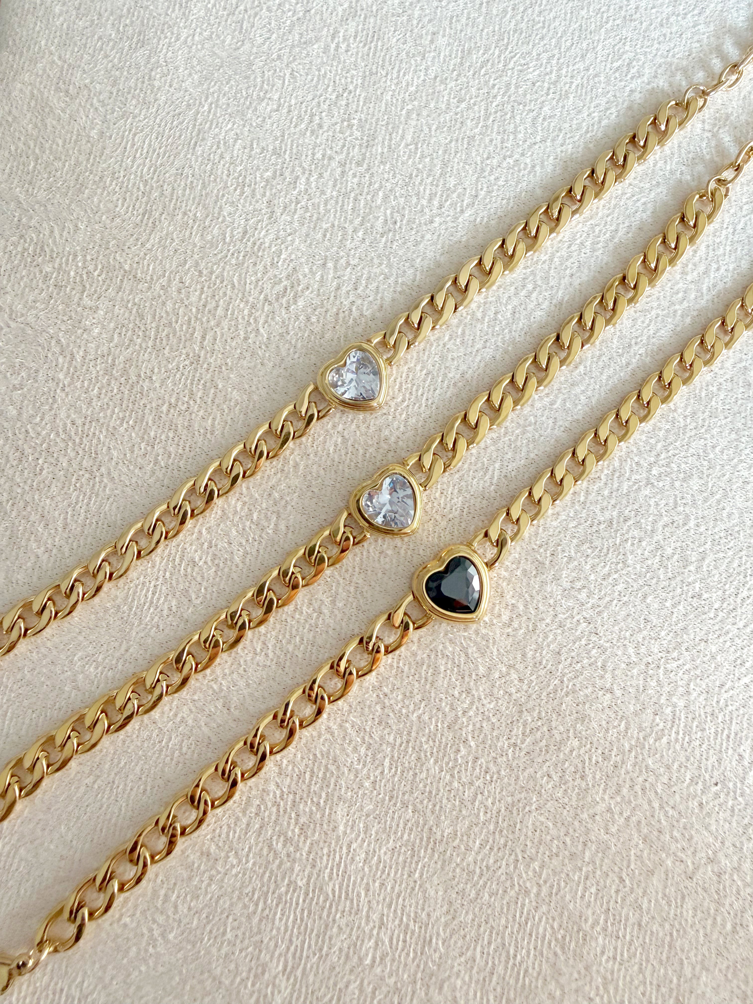 Pulserita corazón esmaltado