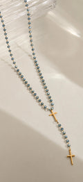 Rosario cristal (doble cruz)