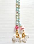Collar ópalo, con triple charm(s)