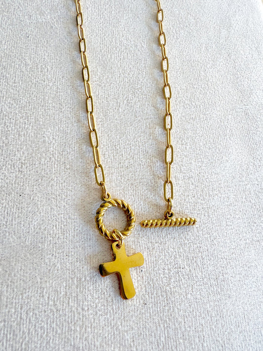 Cadena con cierre especial y cruz!