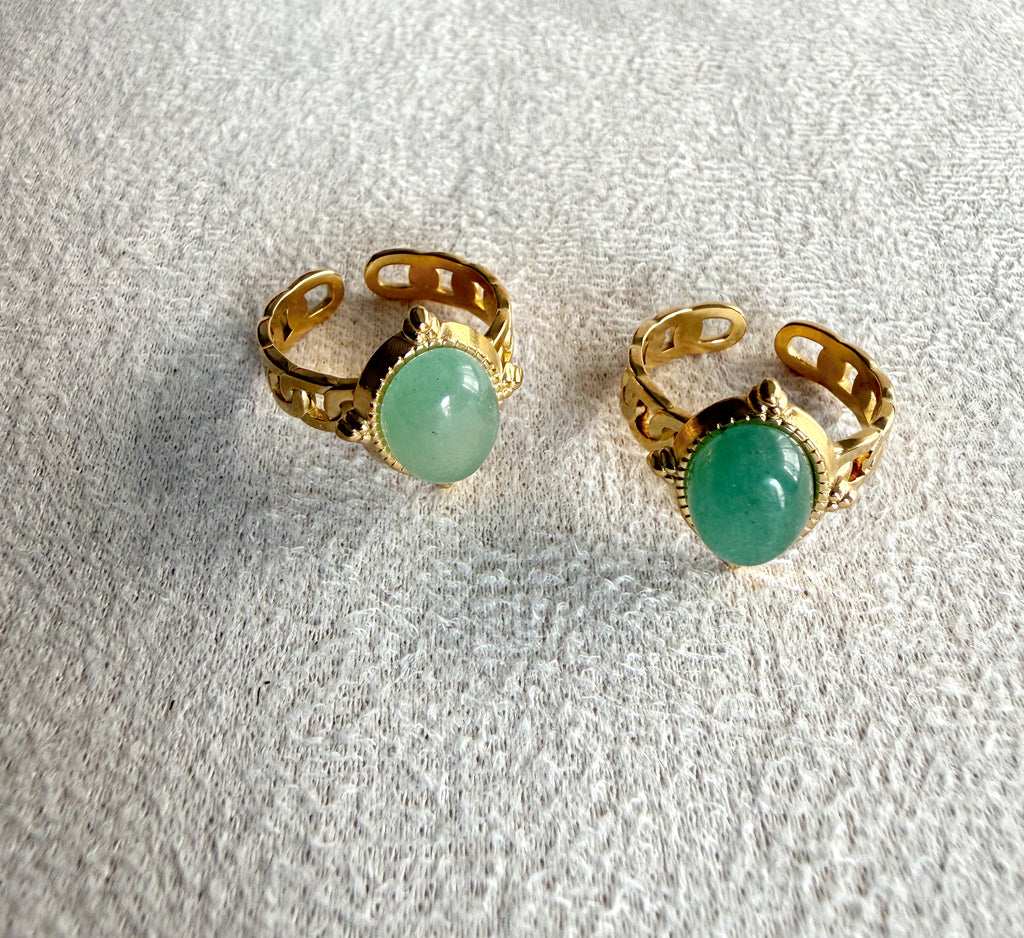 Anillo jade cadenita