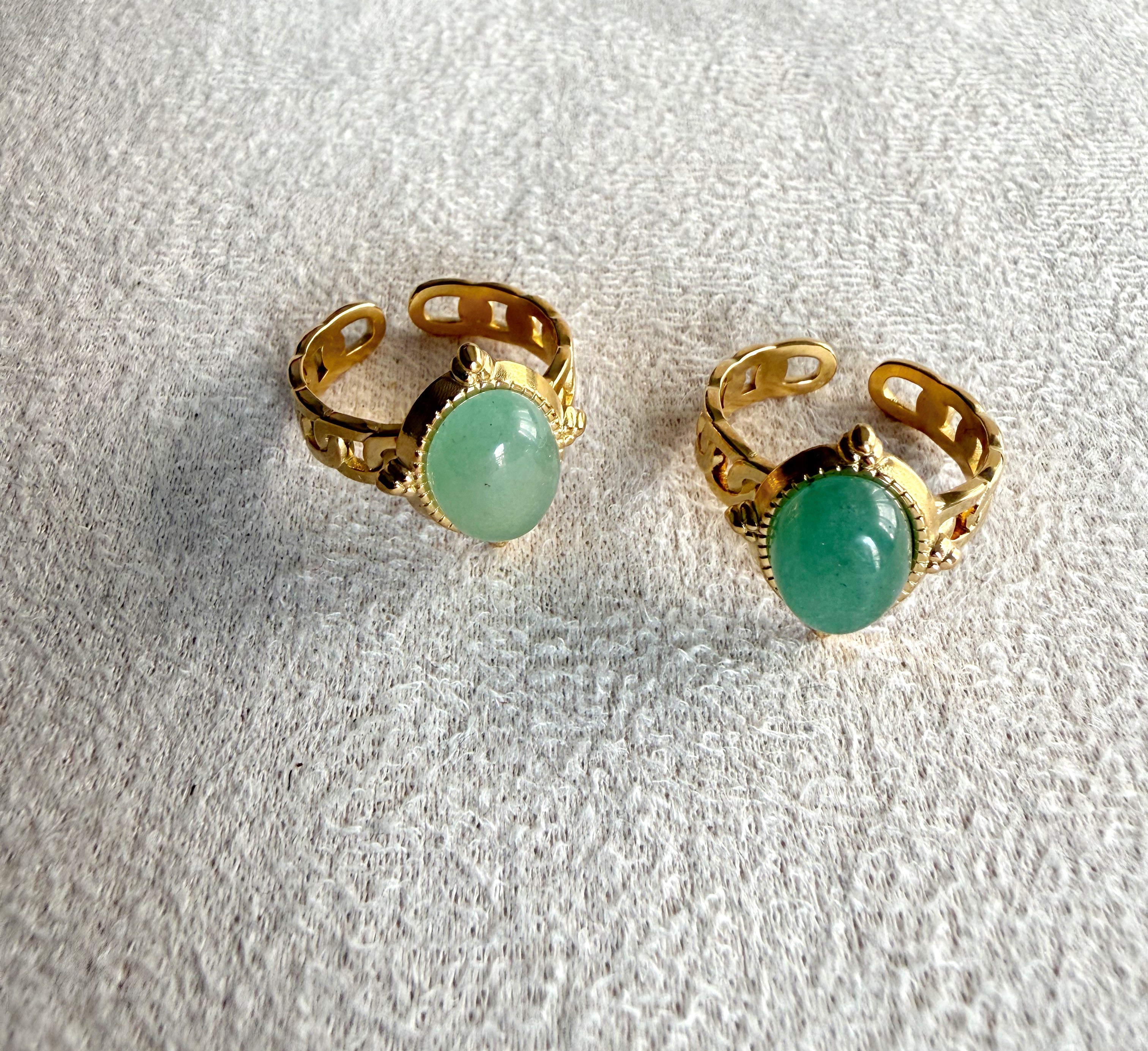 Anillo jade cadenita