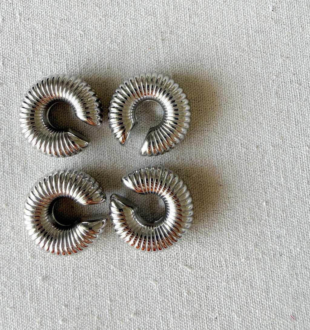 Earcuff espiral en plata