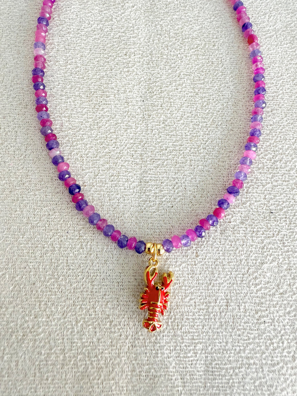 Collar duple/color langosta 🦐