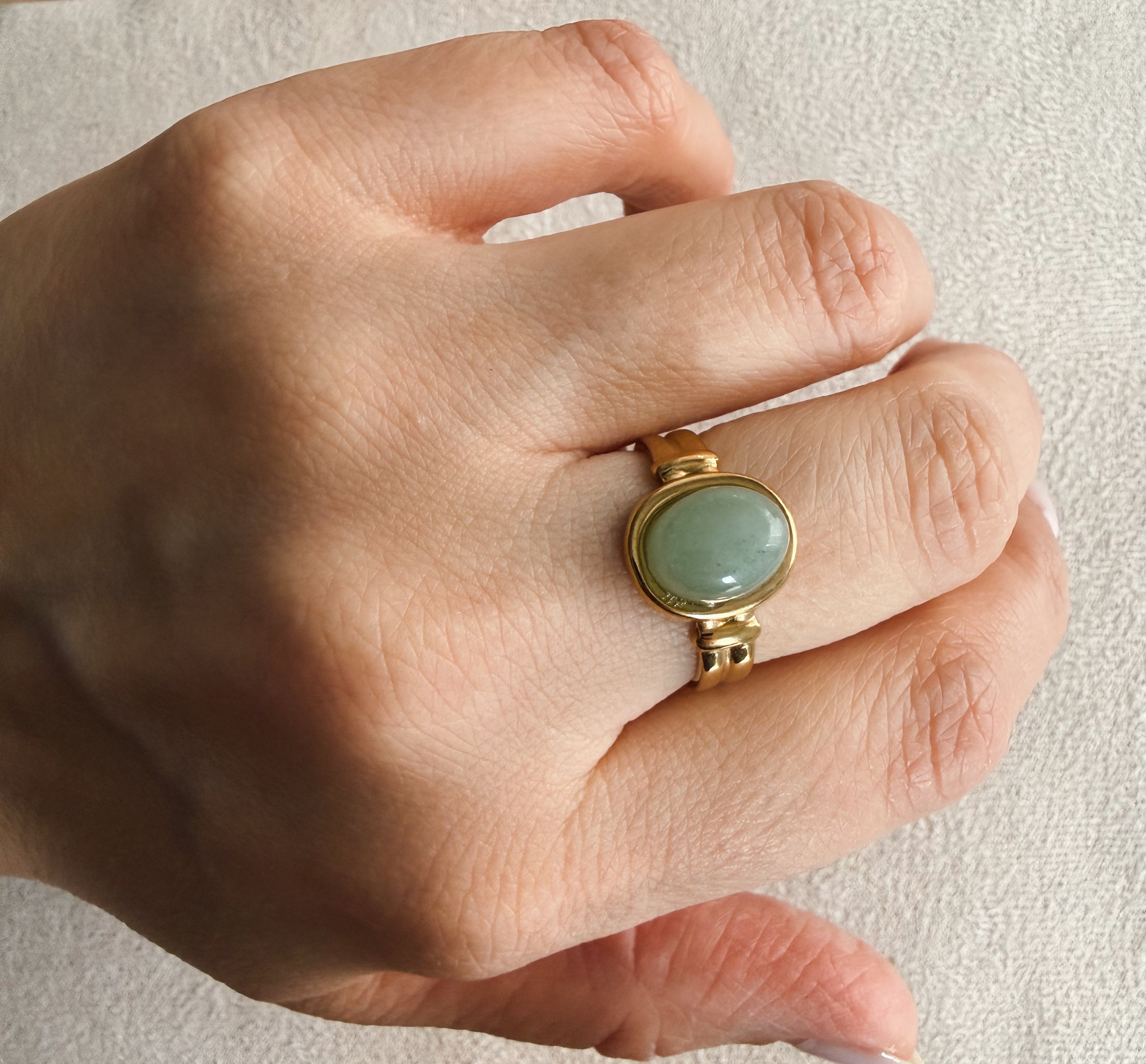 Anillo jade cadenita