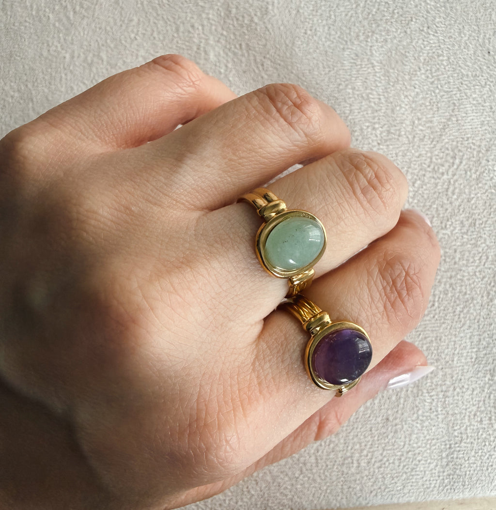 Anillo jade cadenita