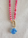 Collar jade teñido y bluefish🐠