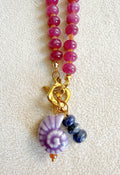 Collar Jazmin teñido con doble charms