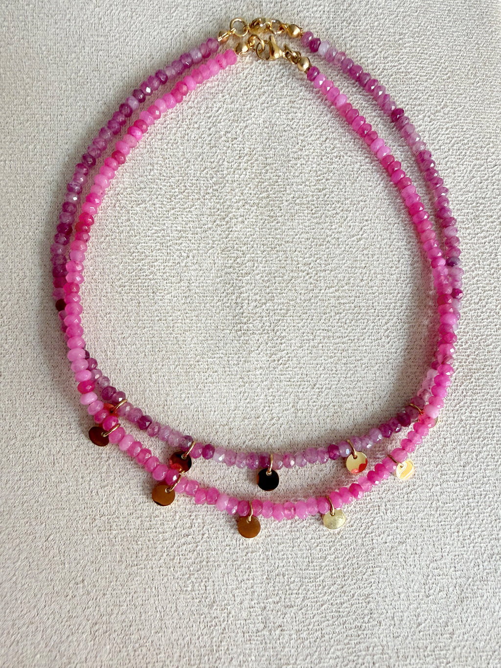 Collar piedra facetadas