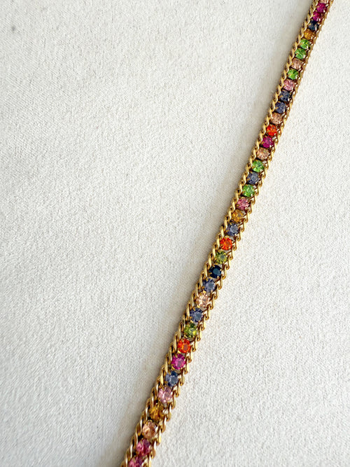 Brazalete strass multicolor