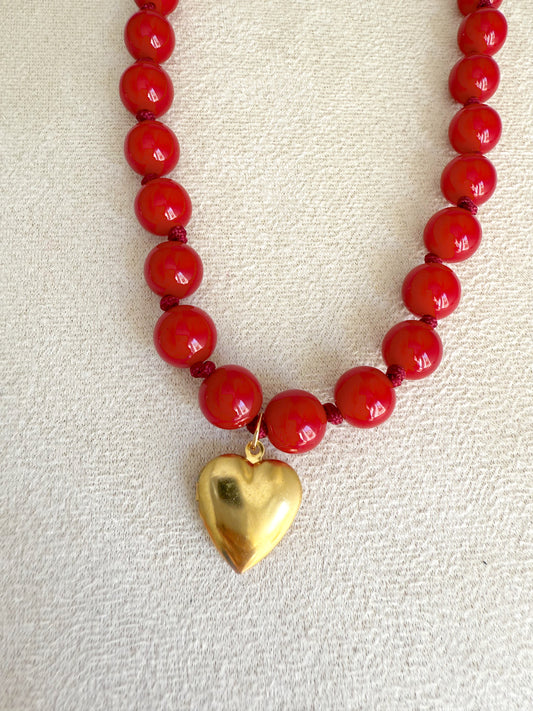 Collar rojo carmesí ❤️‍🔥