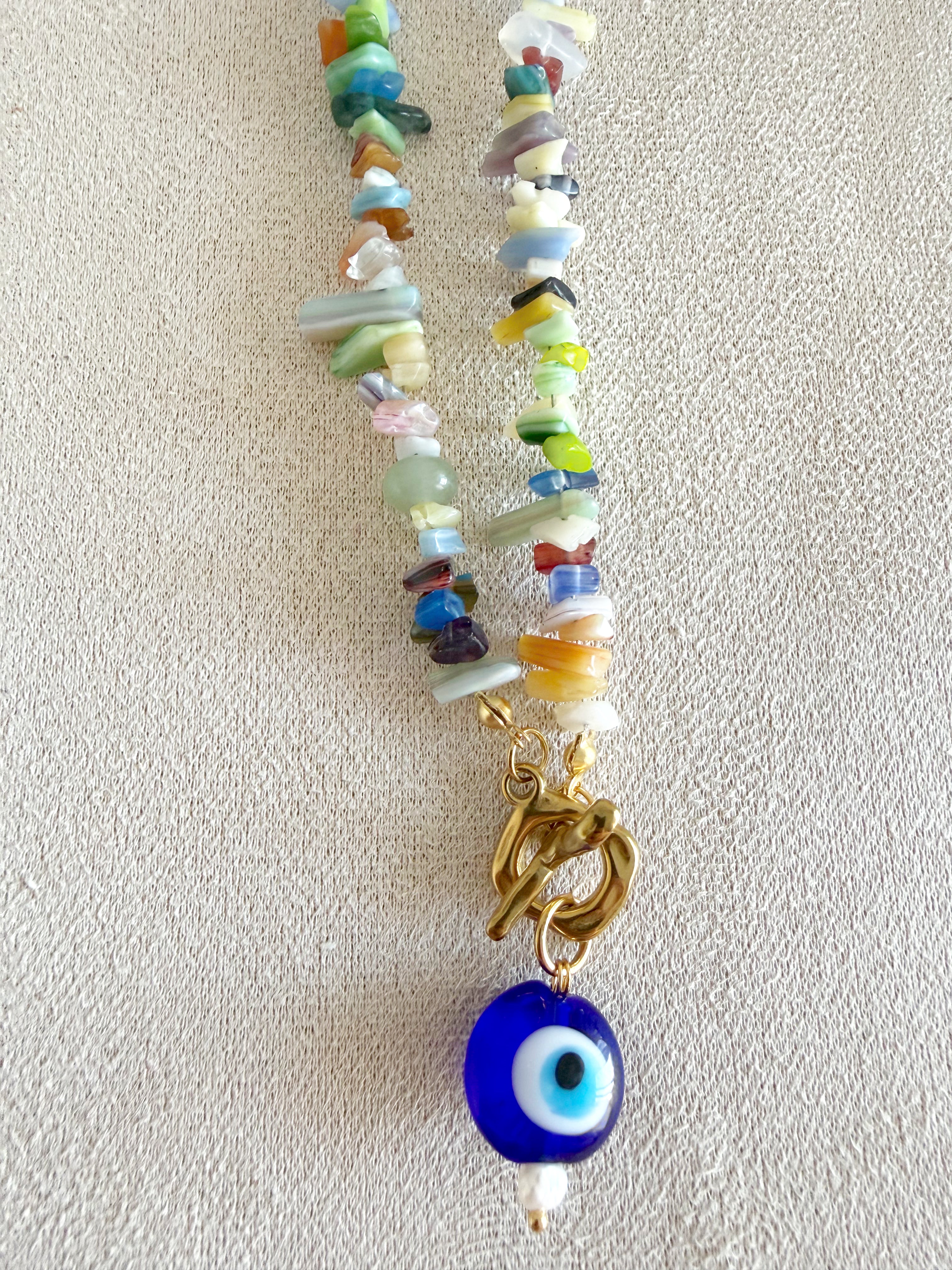 Coral + ojo turco