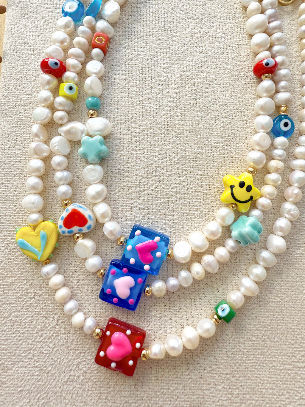 Collar perla y cerámica