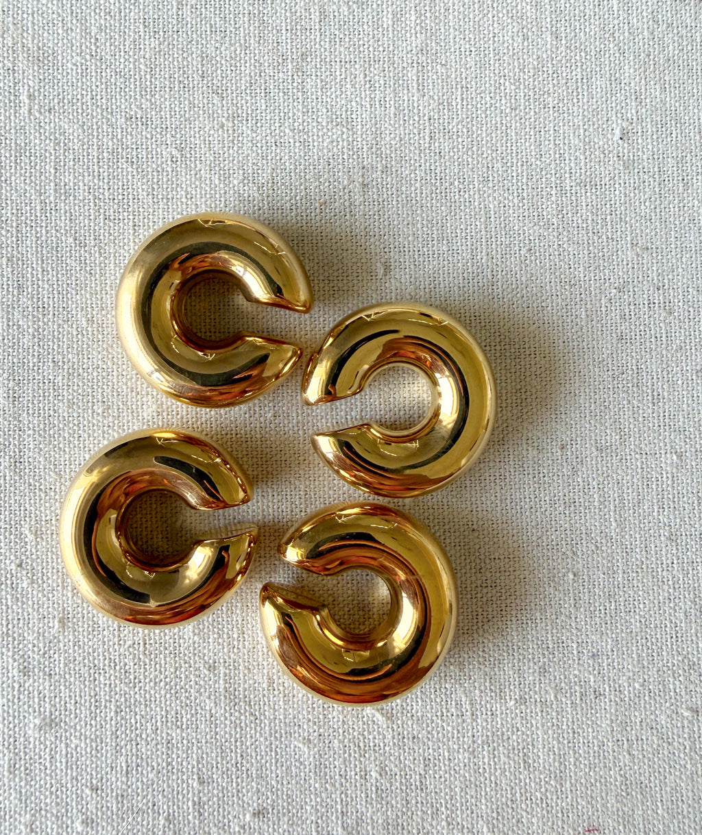 Earcuff espejo dorado🪞✨
