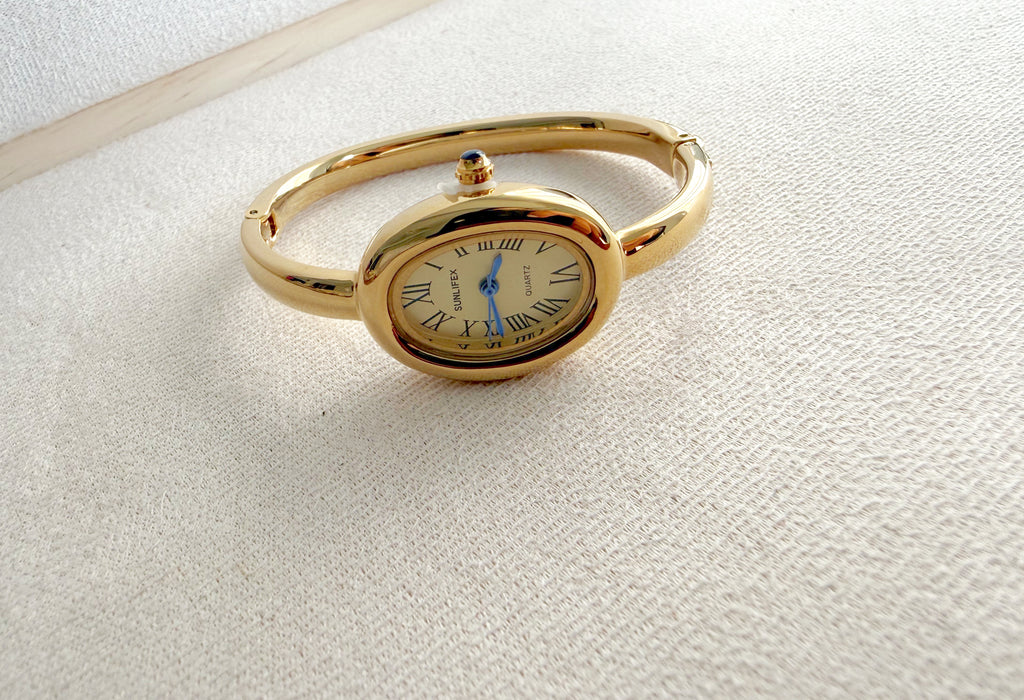 Reloj brazalete beige 🤎