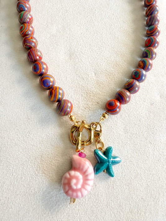 Multicolor + charms ⭐️🐚