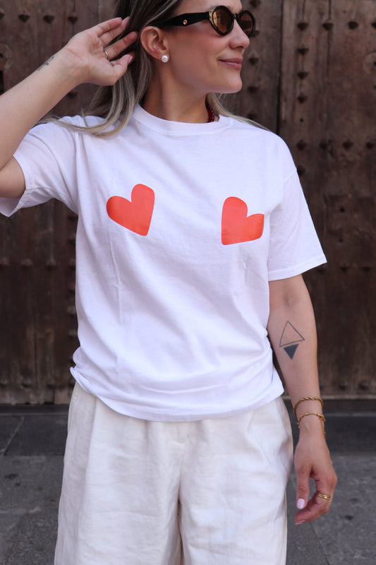 T-shirt corazón mini
