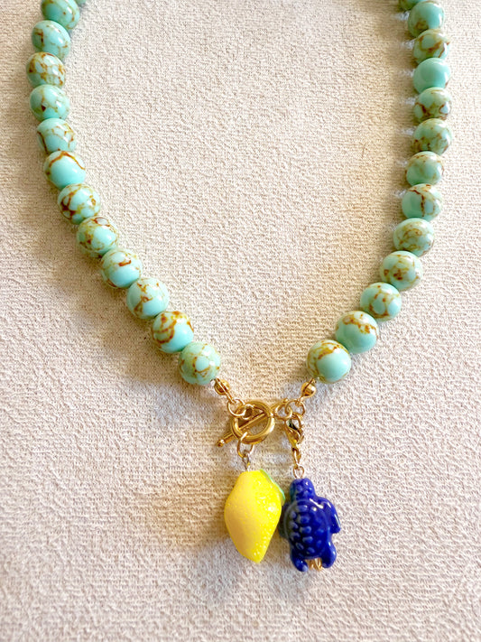 Collar verde menta 🍋🐢💙
