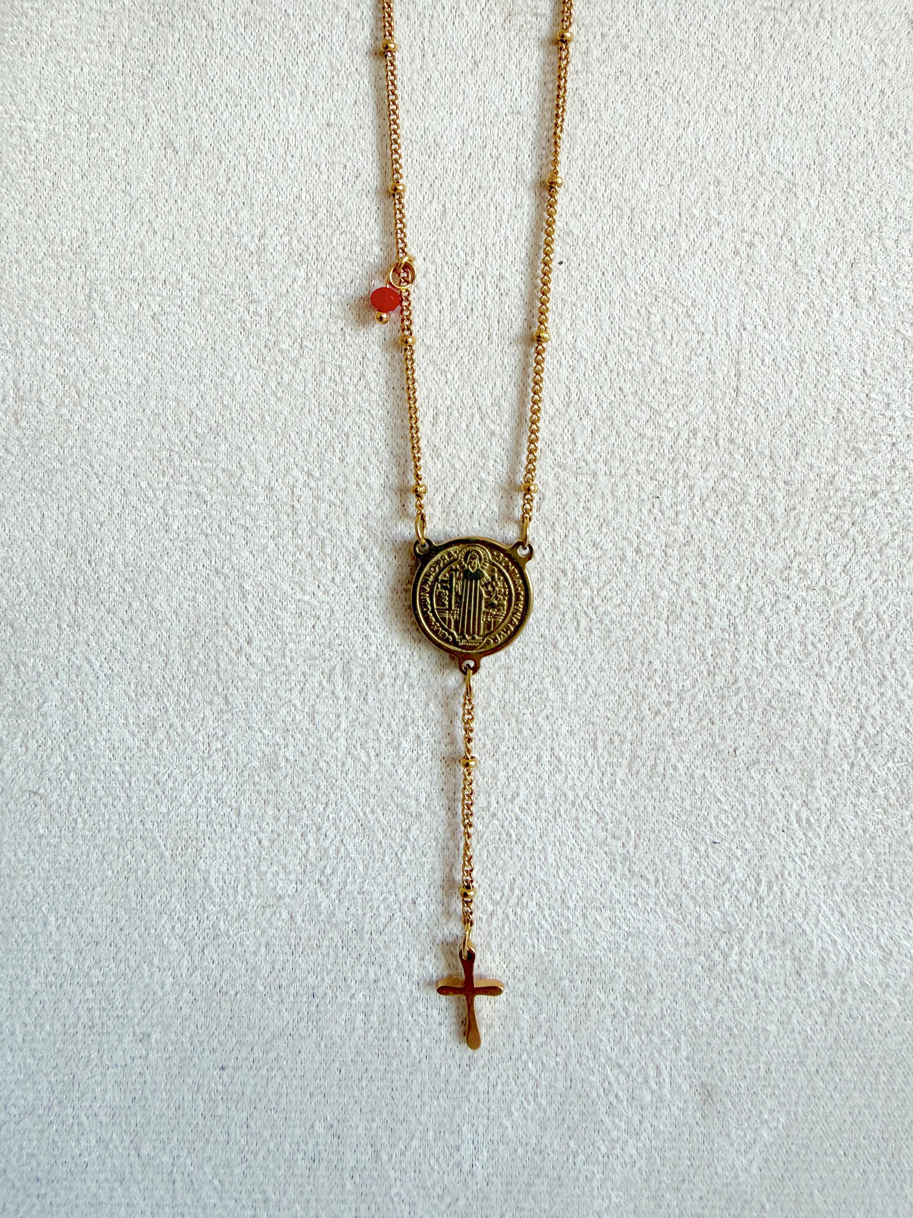 Rosario medalla San benito (unico disponible)