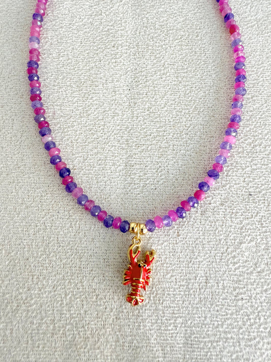 Collar duple/color langosta 🦐