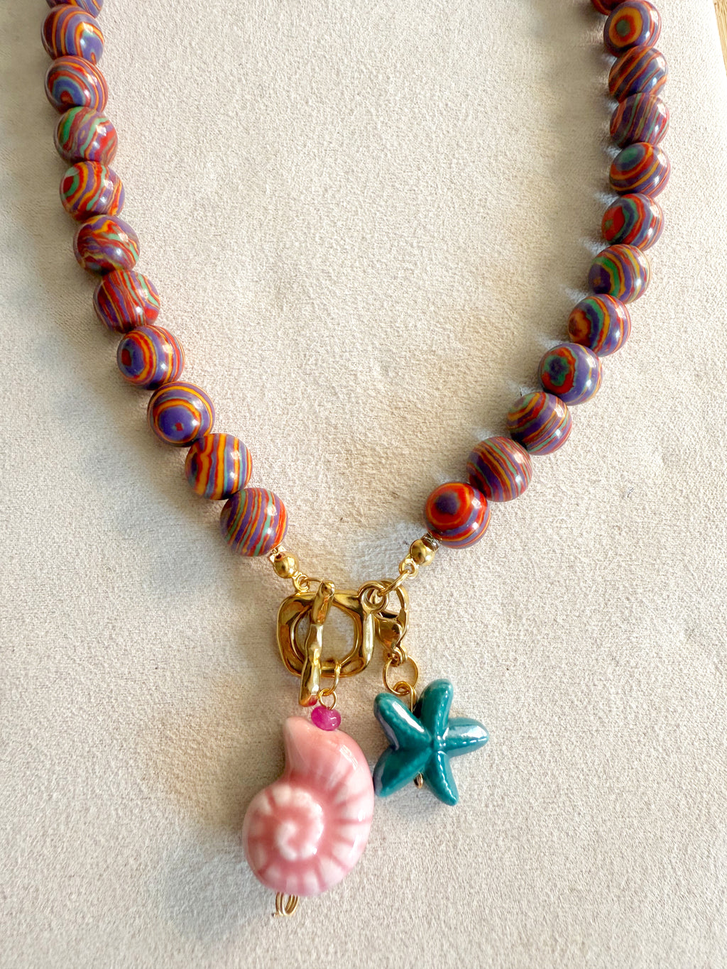 Multicolor + charms ⭐️🐚