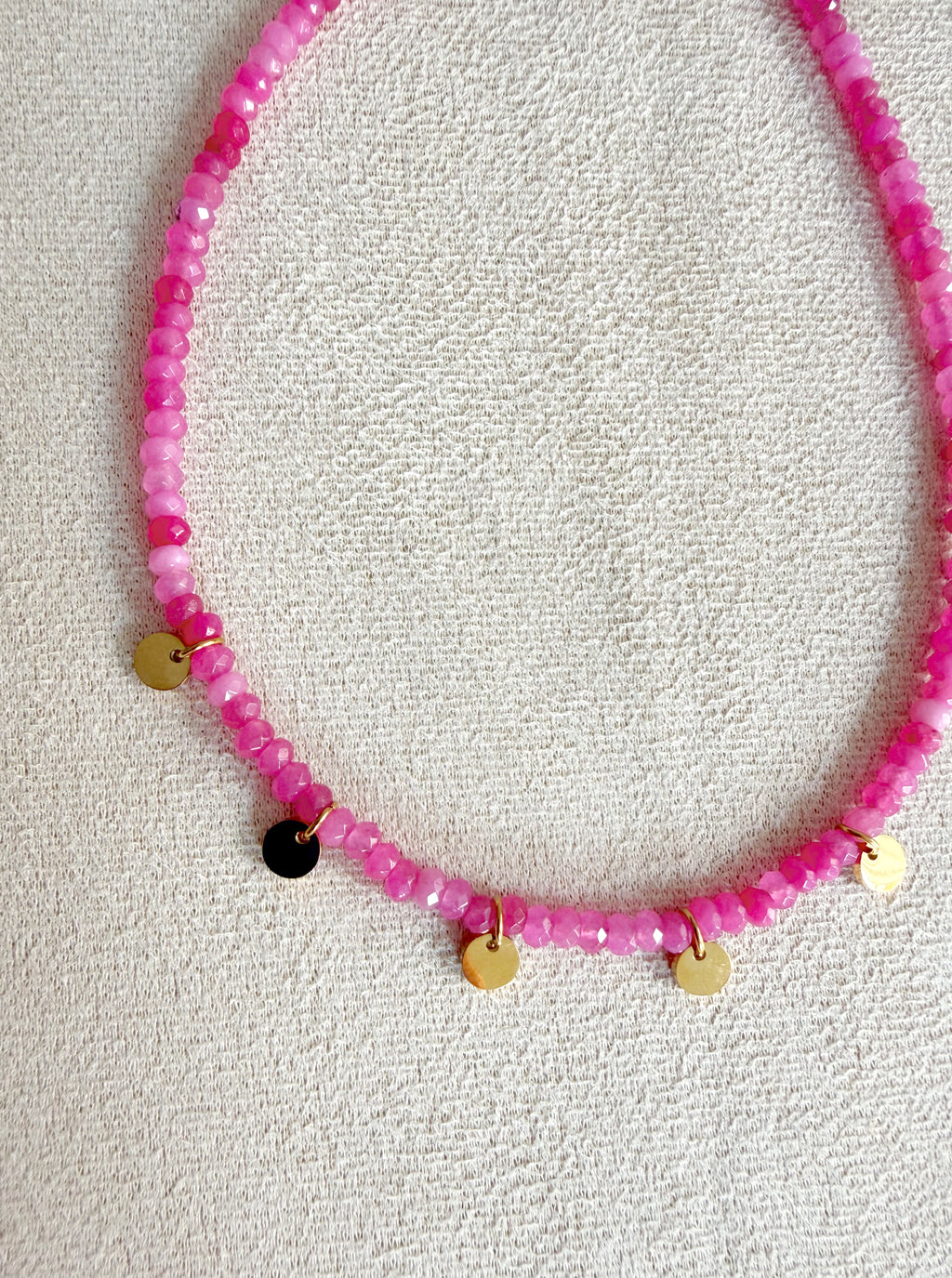 Collar piedra facetadas