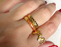 Anillos con líneas