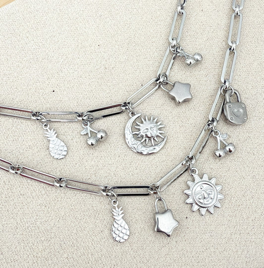 Maxi charms in silver